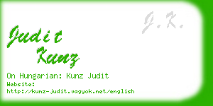 judit kunz business card